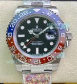 Clean Factory Rolex GMT-Master II Pepsi Watch Black Dial 3186 Movement 40MM_th.jpg